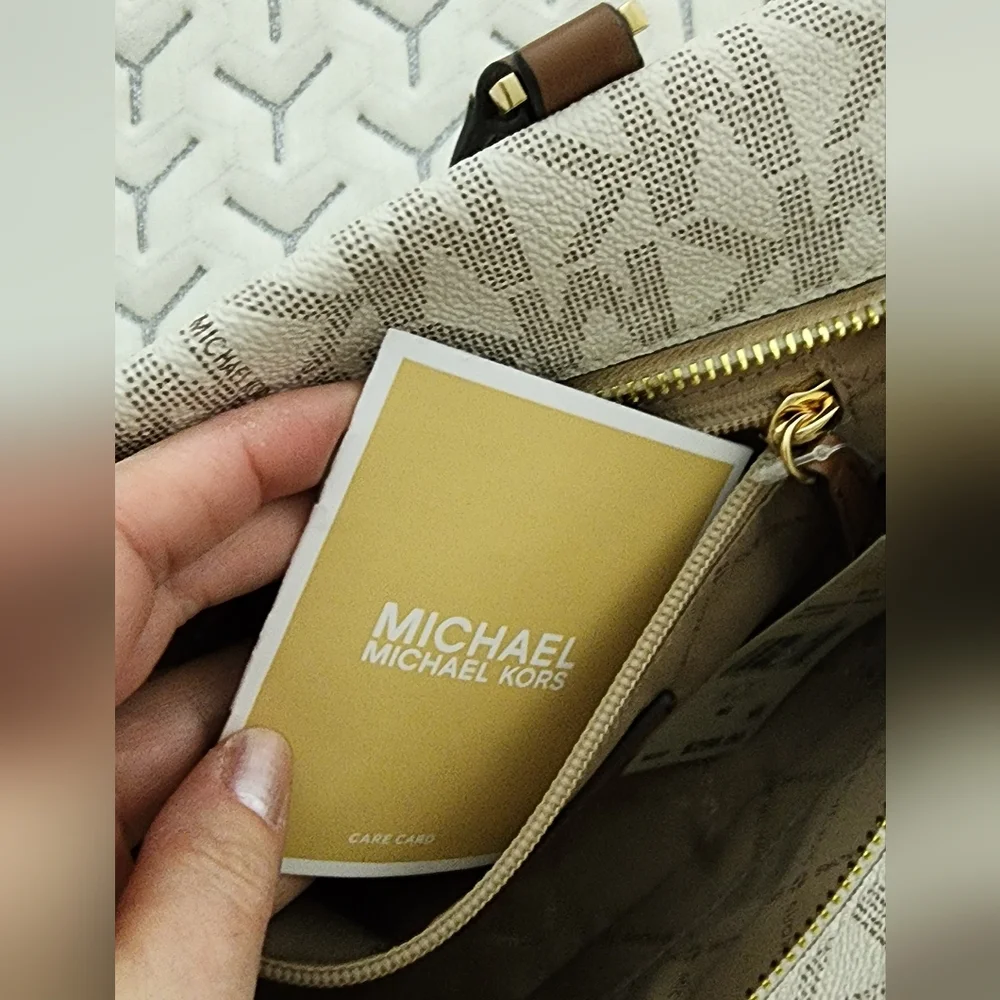 Michael Kors Brown and Cream‎ Women's Bag